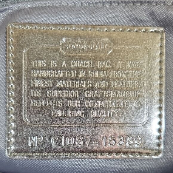 Coach Poppy Signature Tote with Matching Wallet - Picture 13 of 16